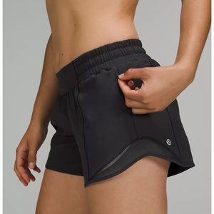 Lululemon hotty hot shorts black size 4 tall